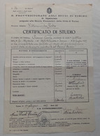 17823 " R.PROVVEDITORATO AGLI STUDI DI TORINO-CERTIFICATO DI STUDIO-19 GIUGNO 1937 " - Diploma & School Reports