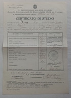 17824 " R.PROVVEDITORATO AGLI STUDI DI TORINO-CERTIFICATO DI STUDIO-28 GIUGNO 1938 " - Diploma & School Reports