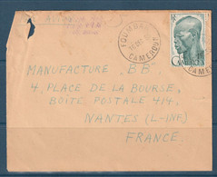 ⭐ Cameroun - Lettre Par Avion De Foumban ( Cameroun ) Pour Nantes - Le 16 / 12 / 1955 ⭐ - Storia Postale