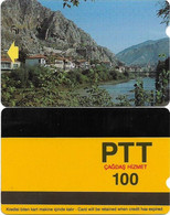 Turkey - Alcatel - PTT - 3rd Series (15mm) 1991-1992, T-17 - Amasya, 100U, Used - Türkei