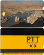 Turkey - Alcatel - PTT - 3rd Series (15mm) 1991-1992, T-22 - Hasankeyf, 100U, Used - Türkei