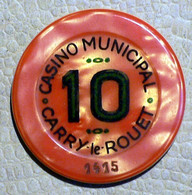 CASINO MUNICIPAL DE CARRY LE ROUET - JETON DE 10 FRANCS - Casino