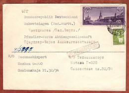 Brief, Moskau U.a., Nach Schwetzingen 1958 (10230) - Lettres & Documents