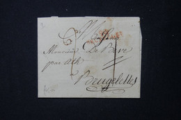 BELGIQUE - Marque Postale De Bruxelles Sur Lettre Pour Bruxelles - L 130838 - 1794-1814 (Französische Besatzung)