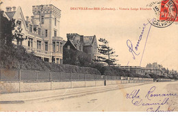 14 - N°74041 - DEAUVILLE-SUR-MER - Victoria Lodge Elisabeth - Carte Pliée, Vendue En L'état - Deauville