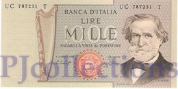 ITALIA - ITALY 1000 LIRE 1977 PICK 101e AU+ - 1000 Lire