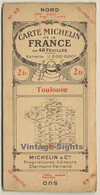 Carte Michelin N°43: Toulouse (Vintage Map 1920s) - Cartes Routières
