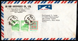 CA366- COVERAUCTION!!! - CHINA / TAIPEI 1973 TO USA - ARCHITECTURE - Storia Postale