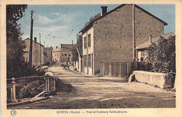 51 - SUIPPES : Pont Et Faubourg St Jacques - CPSM Sépia Colorisée - Marne - Altri & Non Classificati