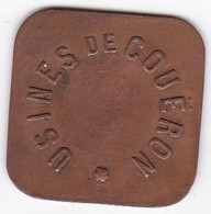 44 - Loire Atlantique. Jeton Usine De Couëron. 25 Centimes , En Cuivre - Monedas / De Necesidad