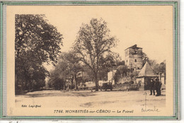 CPA - (81) MONESTIES-sur-CEROU - Aspect De La Bascule (Poids Public) De La Place Du Foirail Dans Les Années 30 - - Monesties