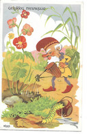 Illustrator - Koen - Gnome, Gnom, Lutin, Zwerg, Gnomo, Kobold, Jardinage, Chenille, Gardening, Caterpillar, Raupe - Other & Unclassified