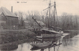 CPA - France - Seine Maritime - Eu - Le Canal - Bateau - Oblitérée Seine Inférieur - 1926 - Rivière - Quai - Eu