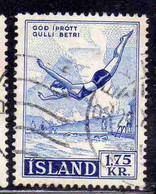 ISLANDA ICELAND ISLANDE 1955 ICELANDIC WRESTLING 1.25k USED USATO OBLITERE' - Usati