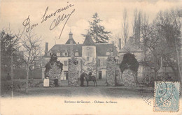 CPA - France - Environs De Gannat - Château De Ceron - Oblitérée Allier 1904 - Cheval - Animé - Dos Non Divisé - Autres & Non Classés