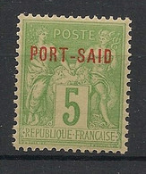 PORT SAID - 1899 - N°Yv. 5A - Type Sage 5c Vert-jaune - Neuf Luxe ** / MNH / Postfrisch - Nuovi