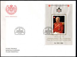 SMOM - 1998 - S. A. ANDREW BERTIE PRINCIPE E GRAN MAESTRO DELL'ORDINE - FDC - Sovrano Militare Ordine Di Malta