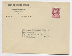 MAZELIN 1FR PREO SEUL LETTRE ENTETE PONT ROUSSEAU LOIRE INFERIEURE PROCURE DES MISSIONS AFRICAINES AU TARIF - 1945-47 Ceres (Mazelin)