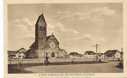 CPA -12301-68-  Wittenheim -Mine Théodore-Cité Ste Barbe-Place De  L'eglise  ( Pub Potasse D'Alsace)-Envoi Gratuit - Wittenheim