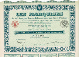 Les Marquises, S. A. Franco-Tchécoslovaque Des Iles De L'Océanie - A - C