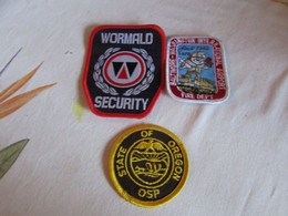 3 1980's Various U.S.A. Patches - Stoffabzeichen