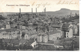 DIFFERDINGEN -  Panorama Von Differdingen -   Sup  Rare  ( Voir Cachets Au Dos) - Differdingen