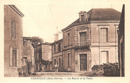 ¤¤   -    CHERVEUX   -  Lot De 6 Cartes   -  Mairie, Poste, Eglise, Donjon, Temple Protestant, Ecole, Place ..... -   ¤¤ - Autres & Non Classés