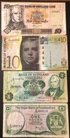 Scozia Scotland 10 Pounds 2004 + 2007 +  Pounds 1985 1986 LOTTO 4051 - 10 Pounds