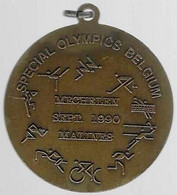 (Belgique) Médaille De Jeux Sportifs – Revers « SPECIAL OLYMPICS BELGIUM /MECHELEN/SEPT. 1990/MALINES» - Médaille De --> - Other & Unclassified
