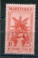 MARTINIQUE   N°  15 *  (Taxe)  (Y&T)  (Charnière) - Strafport