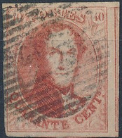 [O SUP] N° 12-cu, Marges énormes Et Voisin, Curiosité : Trait Rouge Entre Les 2 Timbres Au Dessus à Droite - LUXE - 1858-1862 Medaillen (9/12)