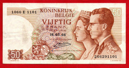 -- ROYAUME DE BELGIQUE  / CINQUANTE FRANCS / 16 . 05 . 66 . - Autres & Non Classés