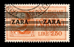 Occupazione Tedesca - Zara - 1943 - 2,50 Lire (4 - Quinto Tipo) Usato - Seconda A Stretta (5.000) - Unclassified