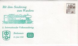 54345 - Bund - 1980 - 40Pfg B&S PGAUmschl "Sonderzug Zum Wandern ... Bodenmais", Ungebraucht - Trains