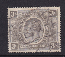 Kenya & Uganda: 1922/27   KGV    SG90    3/-   Brownish Grey  Used - Kenya & Uganda