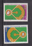 ITALY - ITALIA - ITALIE - 1973 - ** / MNH - BASEBALL - Mi. 1411/2    Yv. 1144/5 - 1971-80:  Nuovi