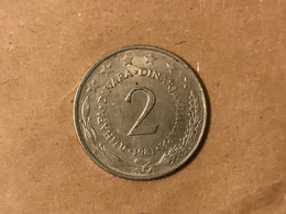 Münze Münzen Umlaufmünze Jugoslawien 2 Dinar 1981 - Yugoslavia