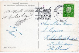 54360 - Bund - 1959 - 10Pfg Heuss III EF A AnsKte HEIDELBERG - AUSKLANG DES BAROCK ... -> Niederlande - Otros