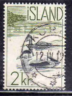 ISLANDA ICELAND ISLANDE 1959 1960 EIDER DUCKS 2k USED USATO OBLITERE' - Gebruikt