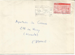 ANDORRA PAS DE LA CASA CC A ALCOY MAR ESQUI SKI - Storia Postale