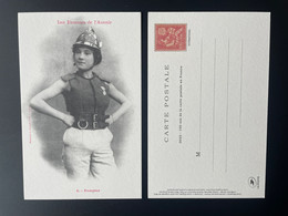 France 2022 Stationery 150 Ans Carte Postale Entier Ganzsache Salon Paris Philex Mouchon Sapeur Pompier Femme Feuerwehr - Brandweer