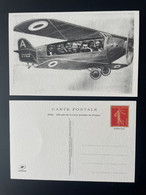 France 2022 Stationery 150 Ans Carte Postale Entier Ganzsache Salon Paris Philex Semeuse Roty Avion Plane Flugzeug - ....-1914: Précurseurs