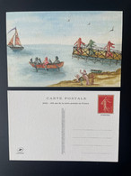 France 2022 Stationery 150 Ans Carte Postale Entier Ganzsache Salon Paris Philex Semeuse Camée Roty Bateau Boot Boat - Autres & Non Classés