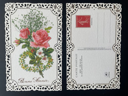 France 2022 Stationery 150 Ans Carte Postale Entier Ganzsache Salon Paris Philex Semeuse Camée Roty Bonne Année Fleurs - 1906-38 Säerin, Untergrund Glatt