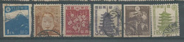 220042195  JAPON.  YVERT .  Nº  355+360/4 - Used Stamps