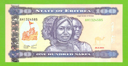 ERITREA 100 NAKFA  2004  P-8  UNC - Eritrea