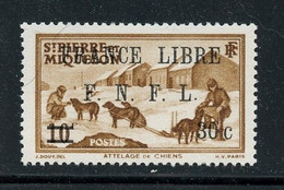 SAINT PIERRE ET MIQUELON FRANCE LIBRE 275 LUXE NEUF SANS CHARNIERE - Unused Stamps
