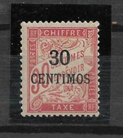 MAROC Taxe N°3 - Neuf* - TTB - - Timbres-taxe