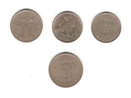 163/ Belgique : 1 Franc 1923 ALBERT 1er - 1 Franc 1939 LEOPOLD III - 1 Franc 1951 Et 5 Francs 1948 REGENCE - 1 Franc