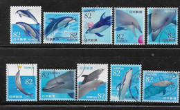 Japan 2019 Marine Life Series 3 Dolphin Complete Set Used - Used Stamps